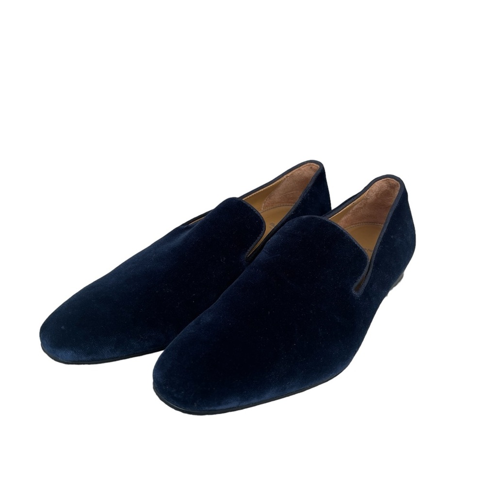 Paul Stuart Royal Blue Velvet Slip On Loafers Men’s Size 8.5 EUC